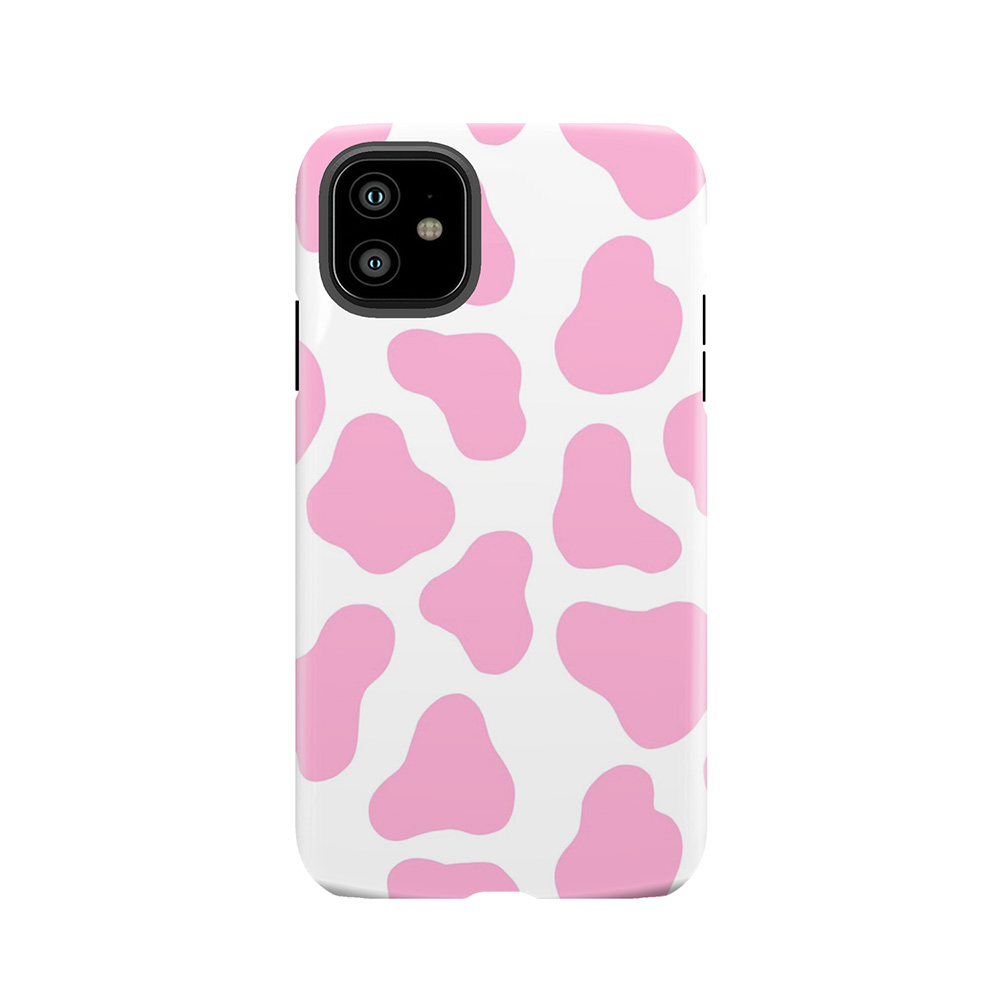 Pink Cow Pattern Tough Phone Case