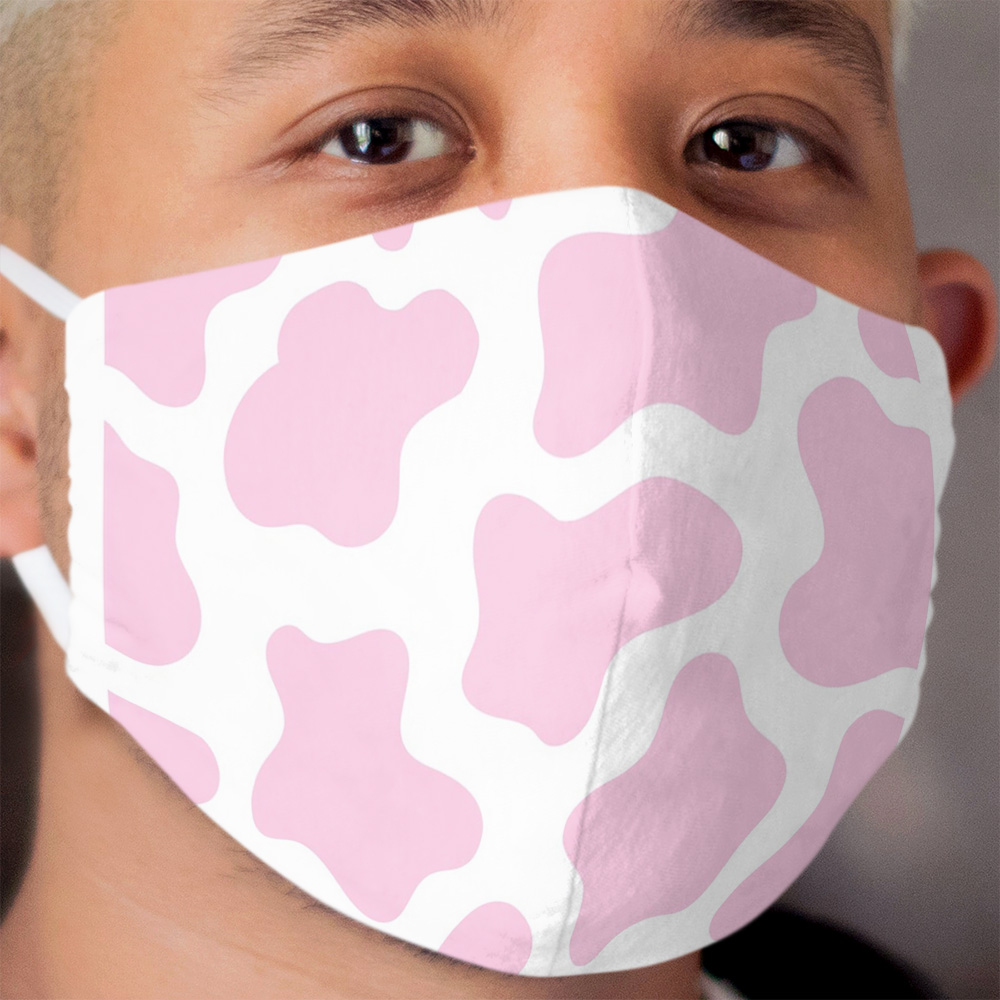 pink cow print! Cloth Face Mask