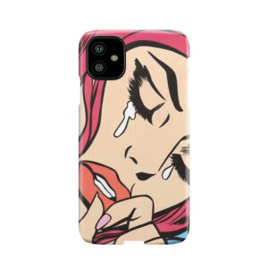 Pink Crying Comic Girl Phone Case