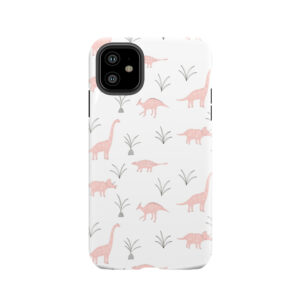 Pink Dinosaurs Tough Phone Case