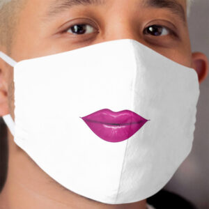 PINK FUCHSIA LIPS Cloth Face Mask