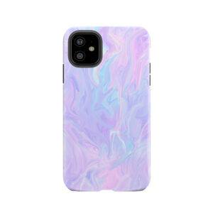 Pink Holographic Pastel Color Print Tough Phone Case