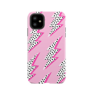 Pink Lightning Bolt 2 Tough Phone Case