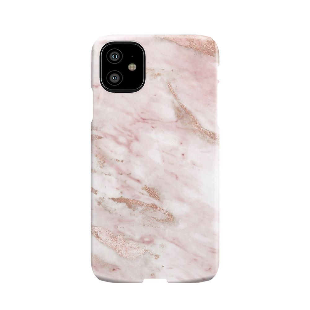 Pink Marble - Rose Gold Accents Phone Case