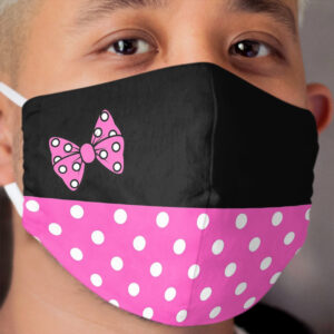 Pink Polkadots Cloth Face Mask