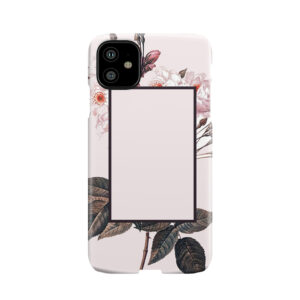 Pink Rectangle Flowers Phone Case