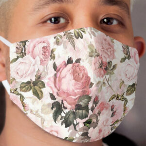 Pink Roses Cloth Face Mask