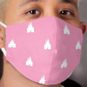 Pink Simple Castle Cloth Face Mask