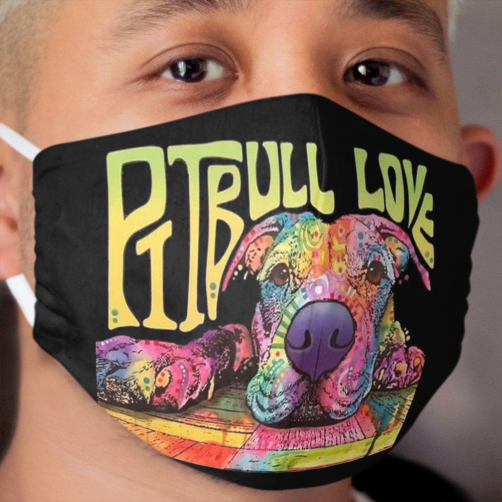 Pitbull Dog Lovers Cloth Face Mask