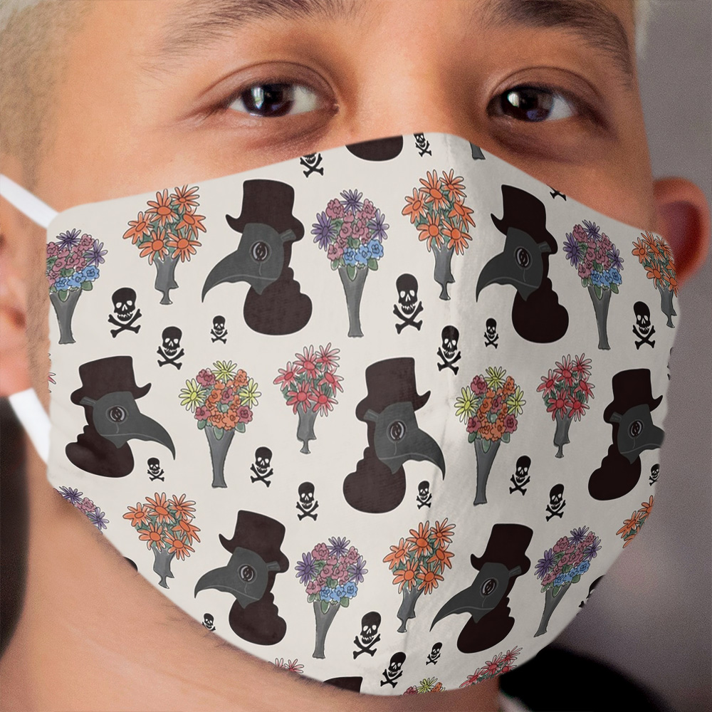 Plague Doctor (cream) Cloth Face Mask