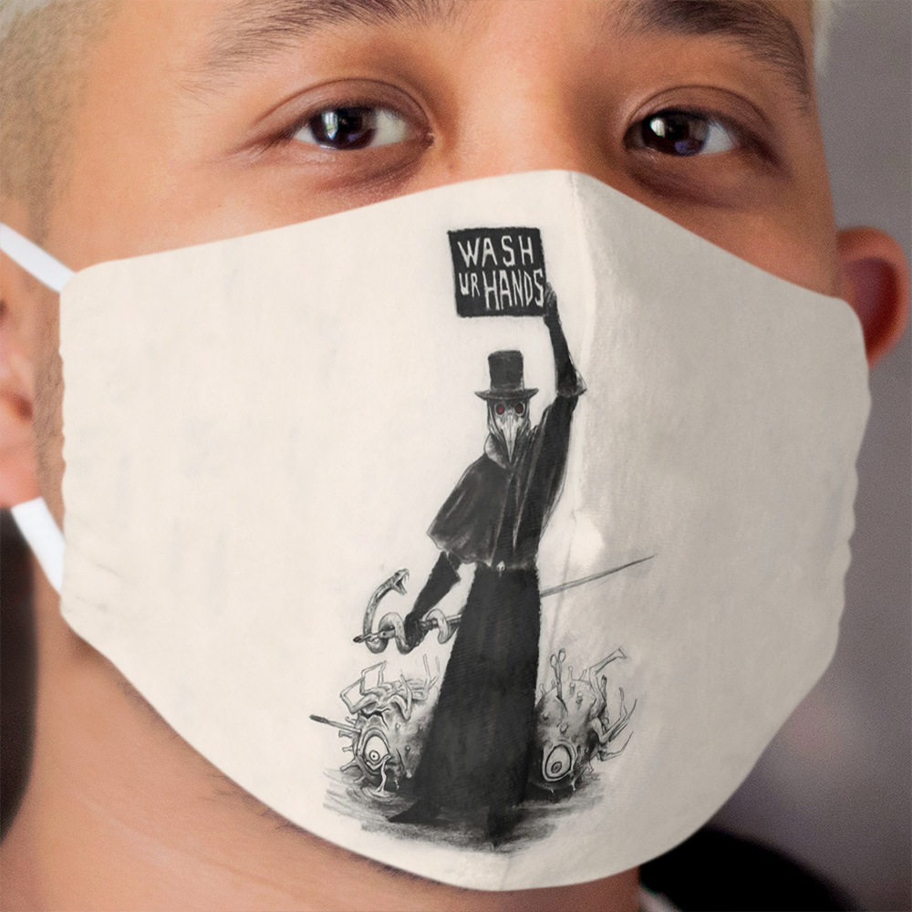 Plague Doctor Cloth Face Mask 4