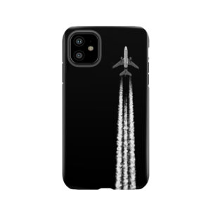 Plane With Contrails Tough Phone Case