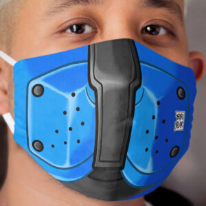 PLAYFUL PUPPY - BLUE MASK - BEARZOO SERIES Cloth Face Mask