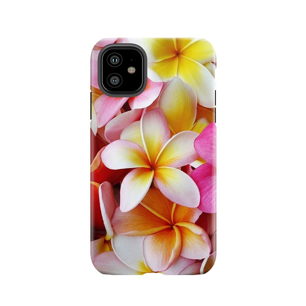 Plumeria Pink White Frangipani Tropical Hawaiian Flower Floral Fine Art Tough Phone Case