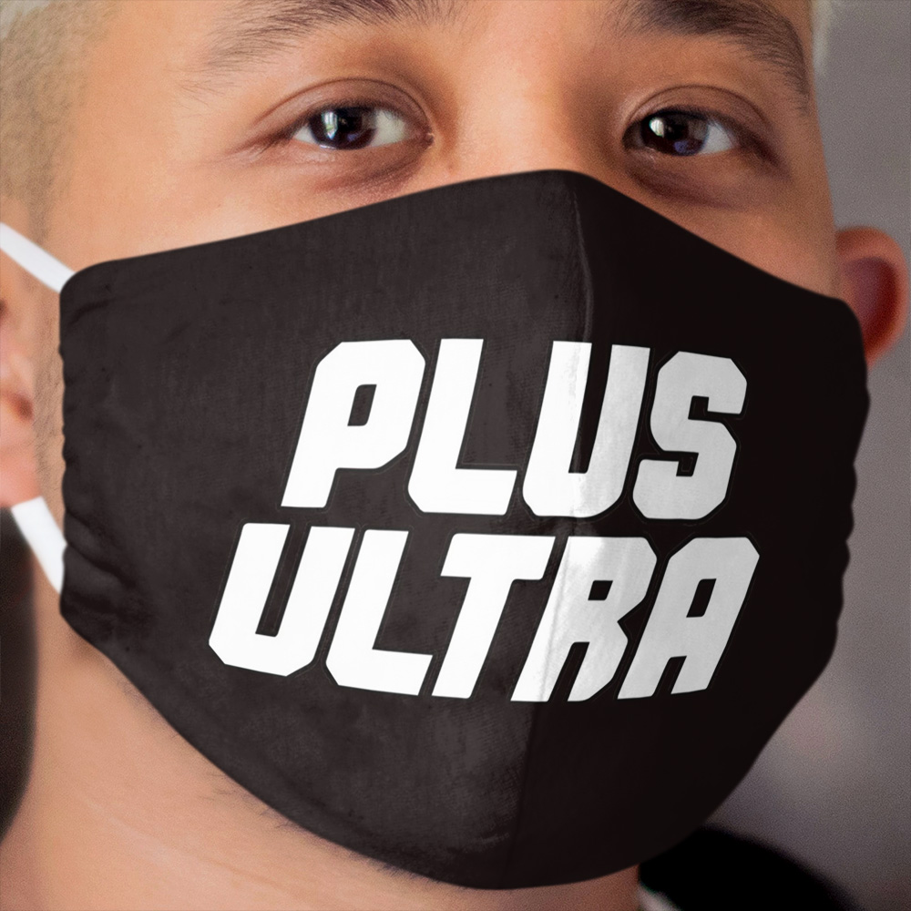 Plus Ultra - White Cloth Face Mask