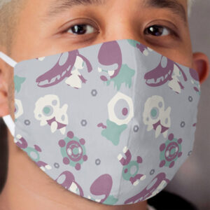 PokePattern: Steel Type Cloth Face Mask