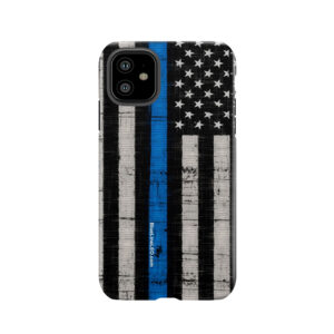 Police Blue Line Flag Tough Phone Case