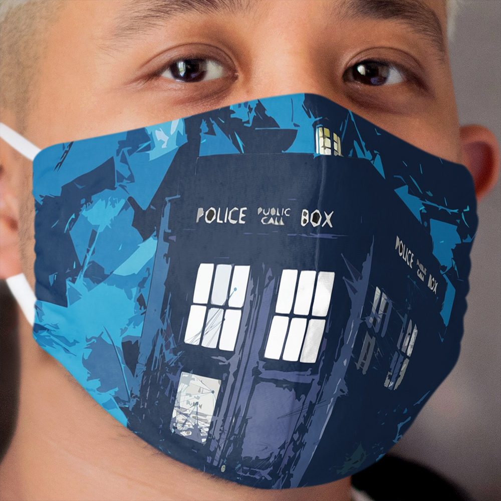 Police Box Cloth Face Mask 2