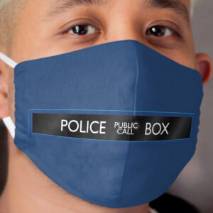 Police Box Cloth Face Mask