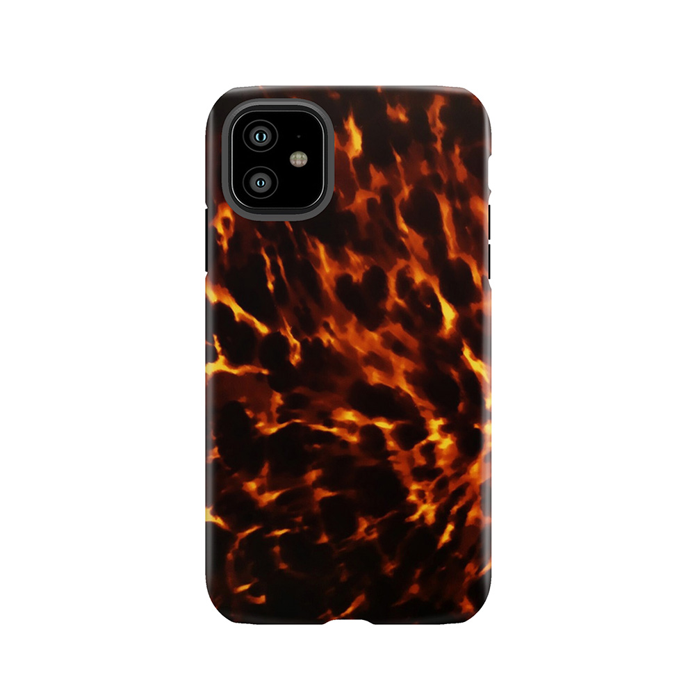 Polished Tortoise Shell Art Deco 3 Tough Phone Case
