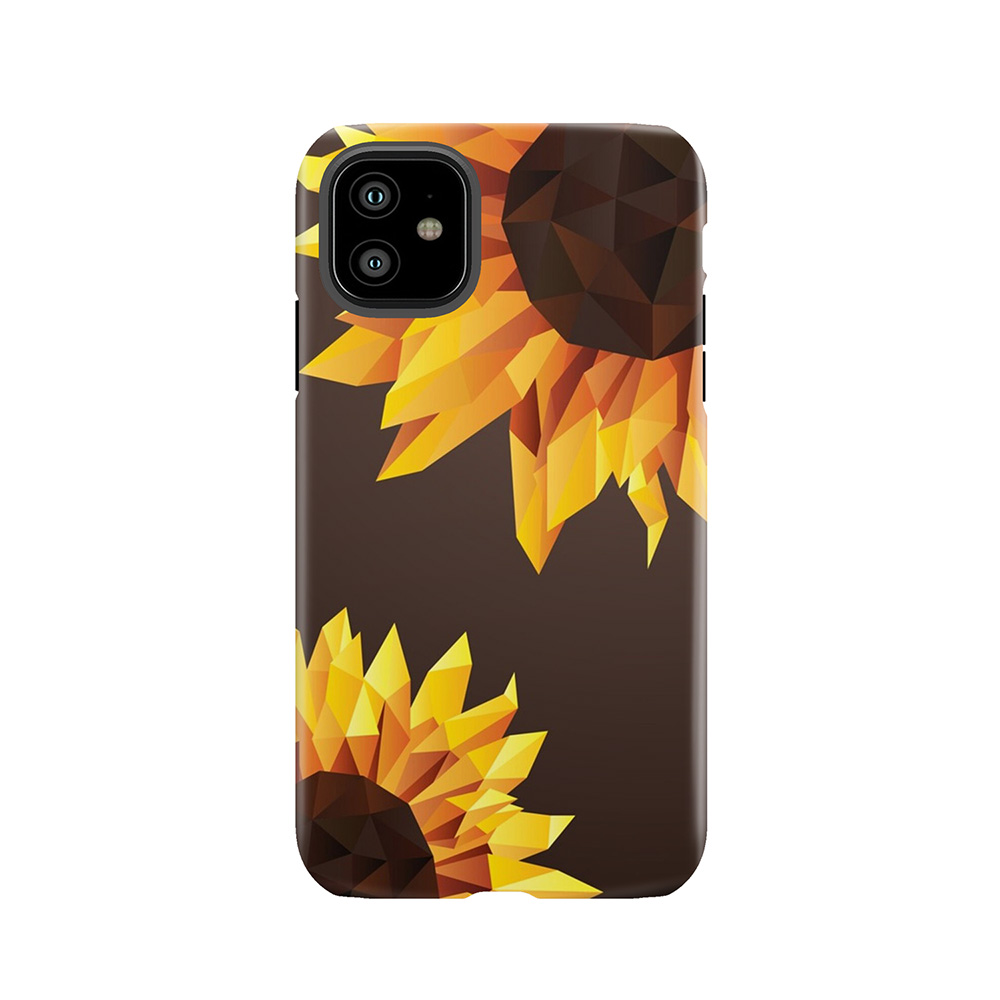 Polygonal Sunflower Tough Phone Case