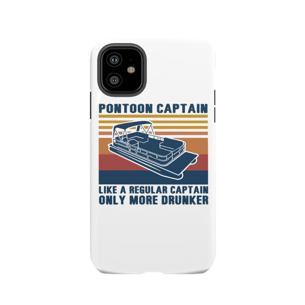 Pontoon Captain Like A Regular Captain Only More Drunker Vintage Tough Phone Case