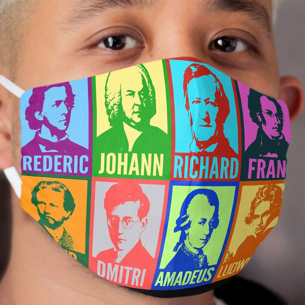Pop Art Composers Cloth Face Mask