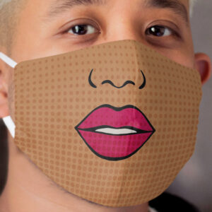 Pop art lips 3 Cloth Face Mask