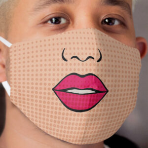 Pop art lips 4 Cloth Face Mask