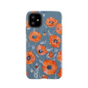 Poppies Floral Botanical Art Tough Phone Case