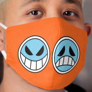 Portgas D Ace Hat Logo Cloth Face Mask