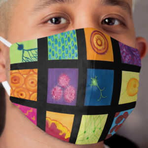 Portrait in Cells Cloth Face Mask