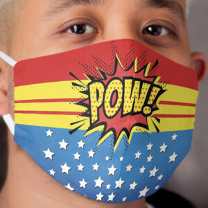 Pow Comic Book Cloth Face Mask