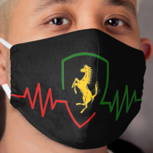 PRANCING HORSE ECG Cloth Face Mask