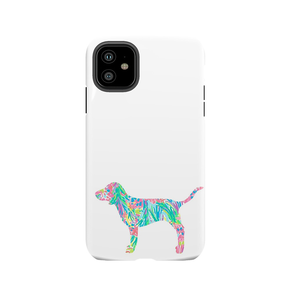 Preppy Lilly Dog Tough Phone Case