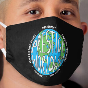 Prestige Worldwide Enterprise, The First Word In Entertainment, Step Brothers Original Design for Wall Art, Prints, Posters, Men, Women, Youth Cloth Face Mask