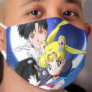 Pretty Guardian Sailor Moon & Tuxedo Cloth Face Mask
