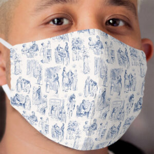 Pride and Prejudice Toile Cloth Face Mask