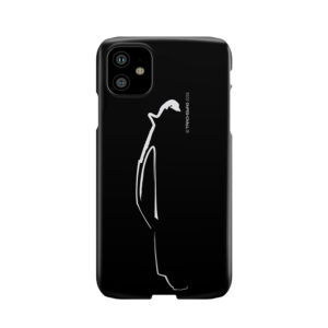 Profile Silhouette Porsche 911Rs - White Phone Case