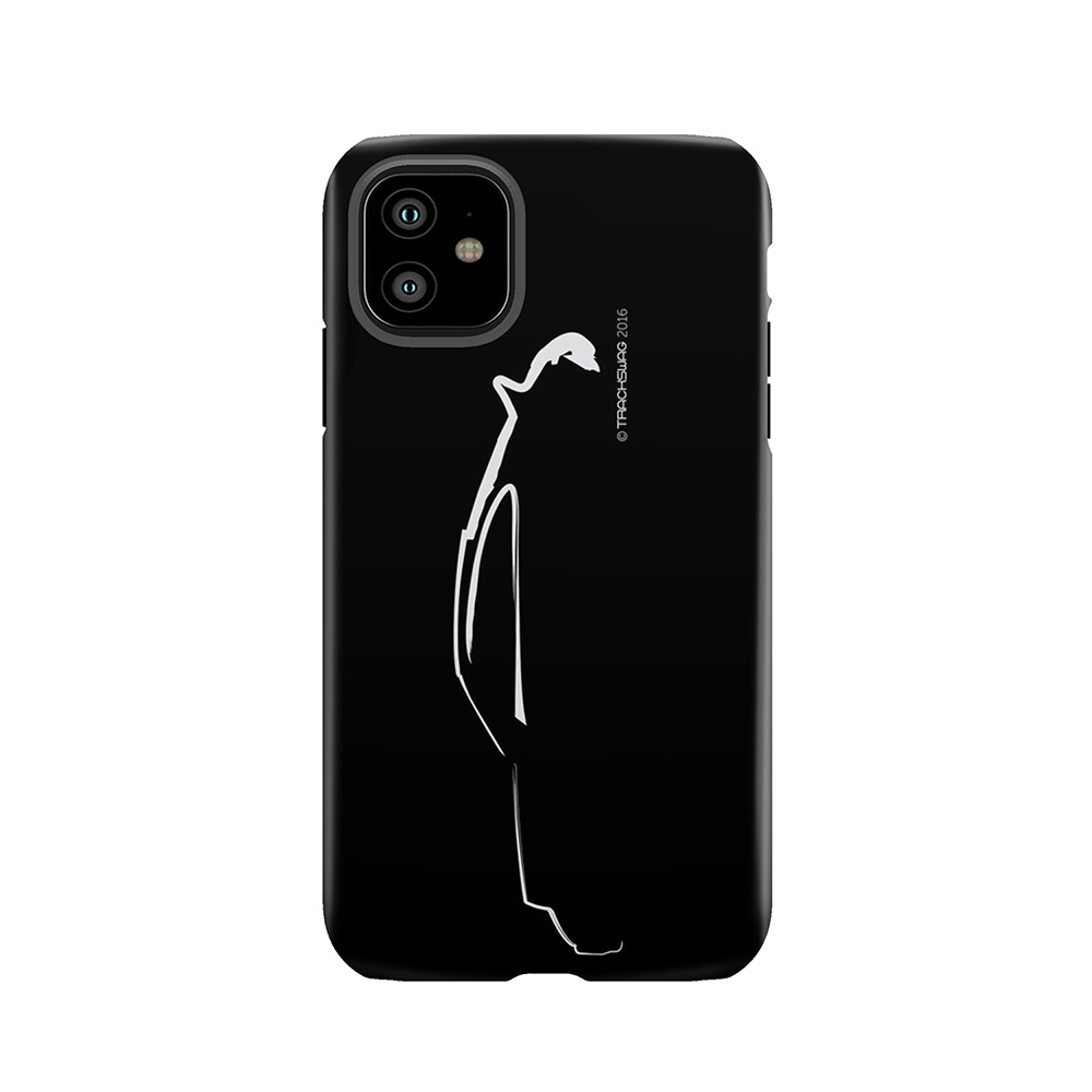 Profile Silhouette Porsche 911Rs - White Tough Phone Case