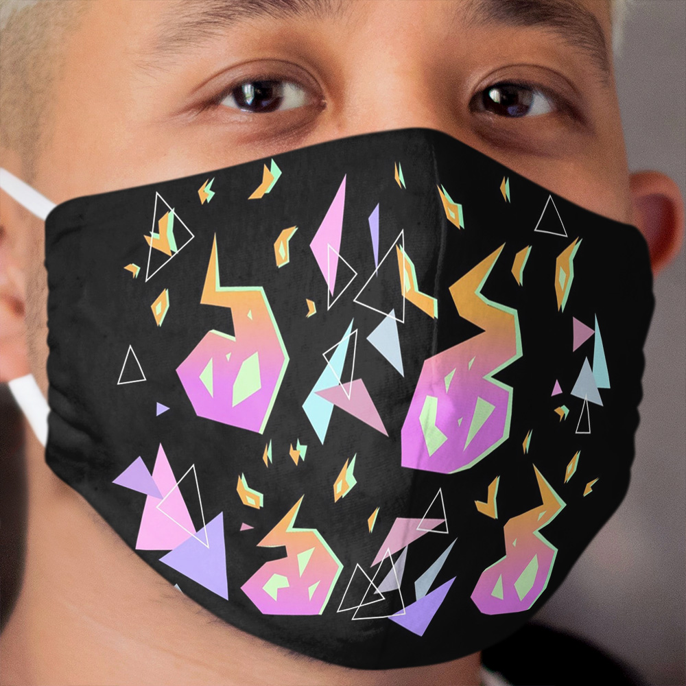Promare Pattern (Black) Cloth Face Mask