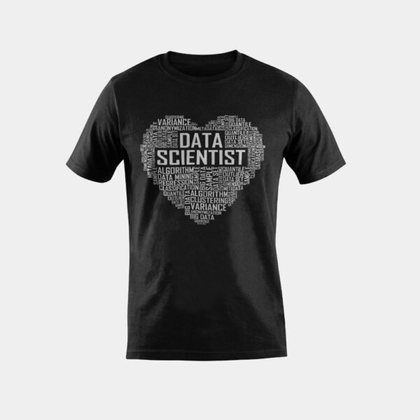 Proud Data Scientist Heart Gift Data Science Graduation T-Shirt
