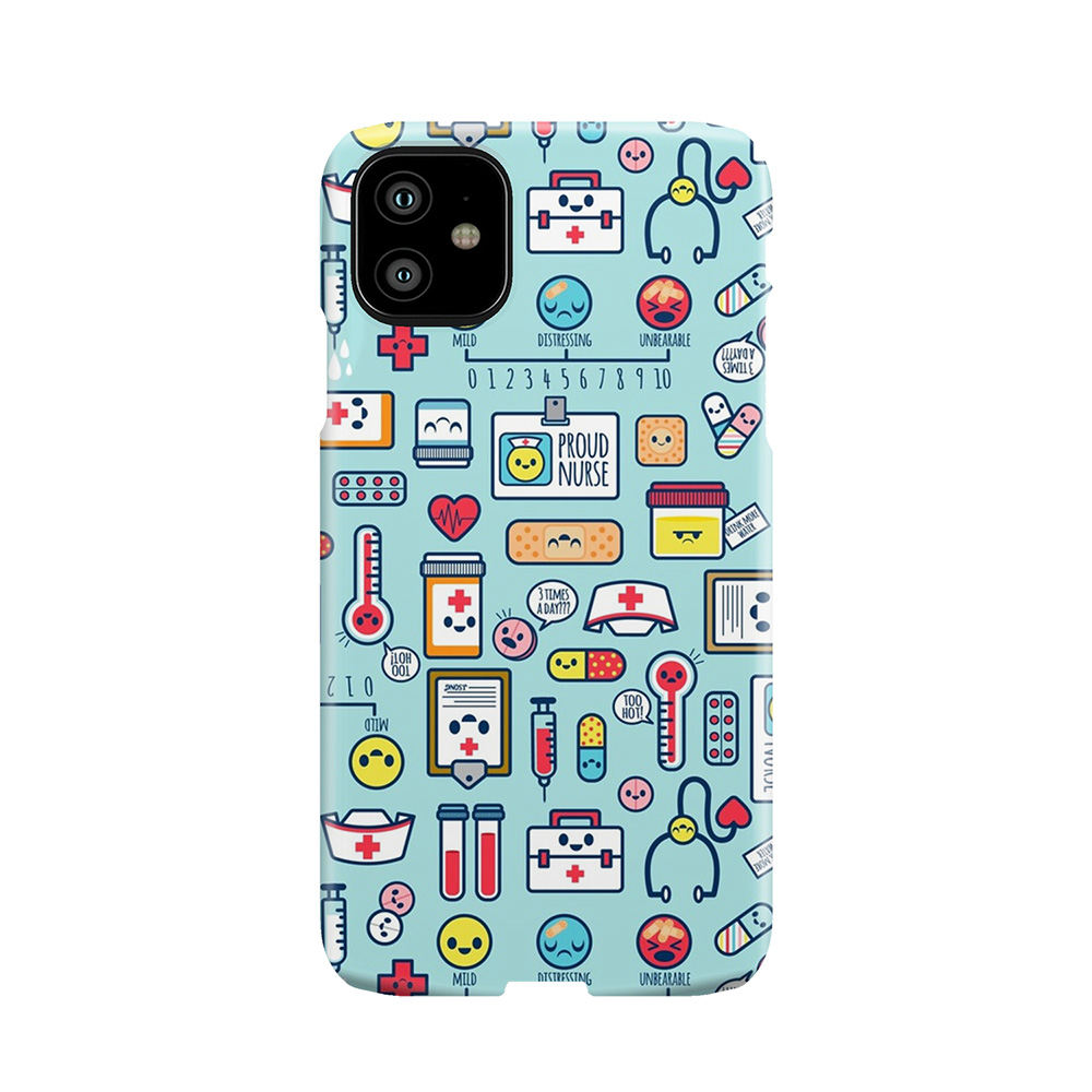 Proud To Be A Nurse / Surface Pattern Design / Blue Phone Case