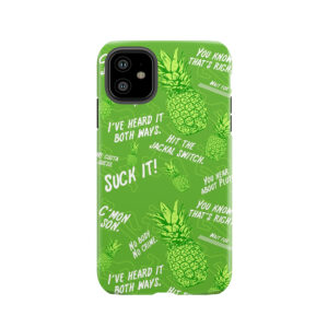 Psych Pineapple Hawaiian Print Tough Phone Case