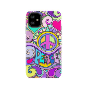 Psychedelic Hippy Retro Peace Art Tough Phone Case