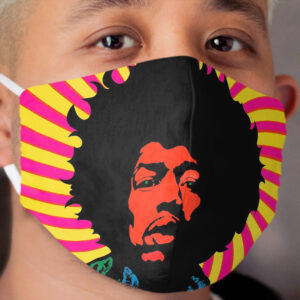 Psychedelic Jimi (HD) Cloth Face Mask