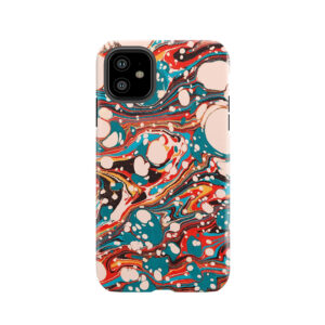 Psychedelic Marbled Paper Splash Blob Pepe Psyche Tough Phone Case