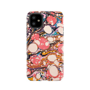 Psychedelic Retro Marbled Paper Pepe Psyche Tough Phone Case