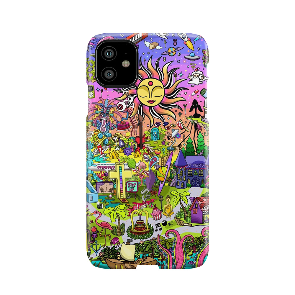 Psychedelic Sunset Remix Phone Case