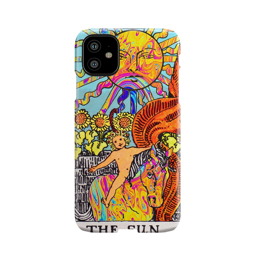 Psychedelic Tarot Card 'The Sun' Phone Case